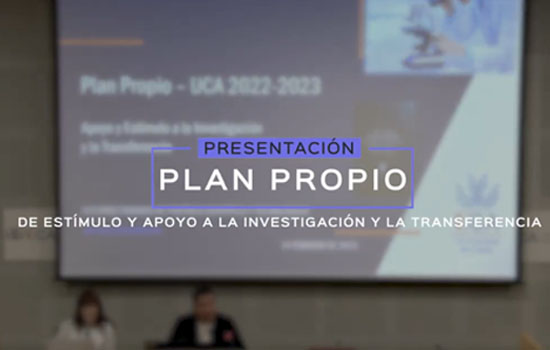 IMG Video explicativo del Plan propio de Estímulo y Apoyo a la Investigación y Transferencia